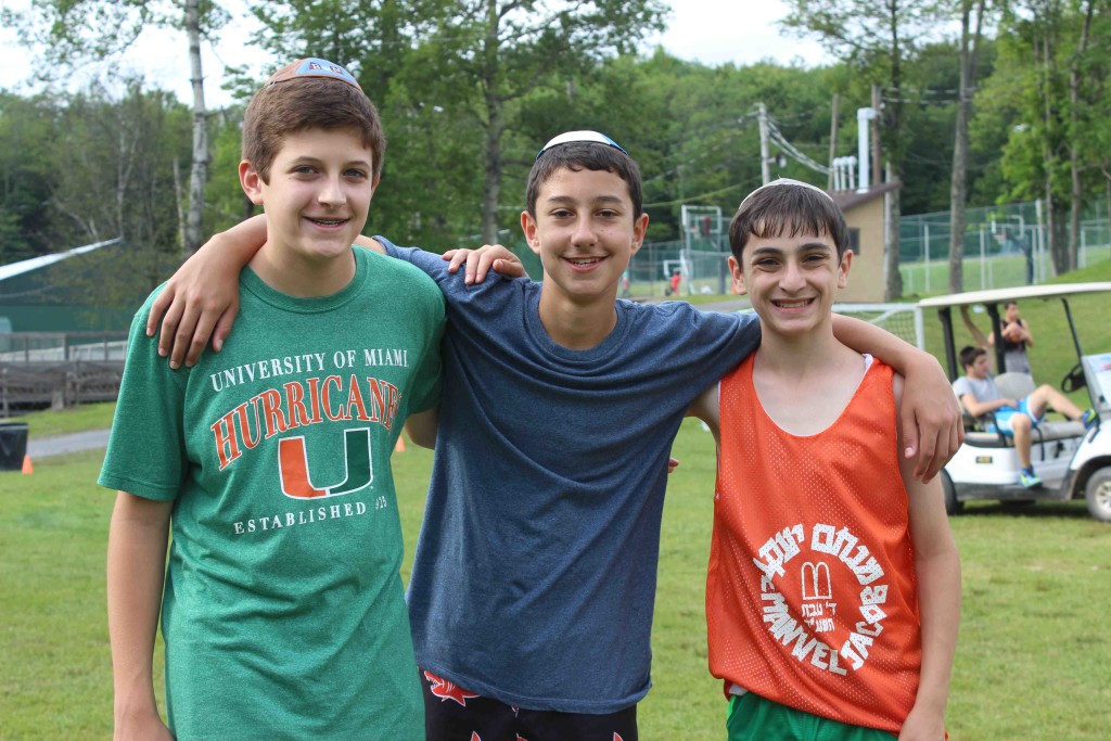 Coby Kranz with Jacob Glassman and ET Dubin (left to right)